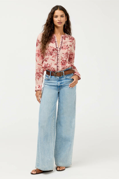 RUFFLE CUFF BLOUSE - Johnny Was Trending