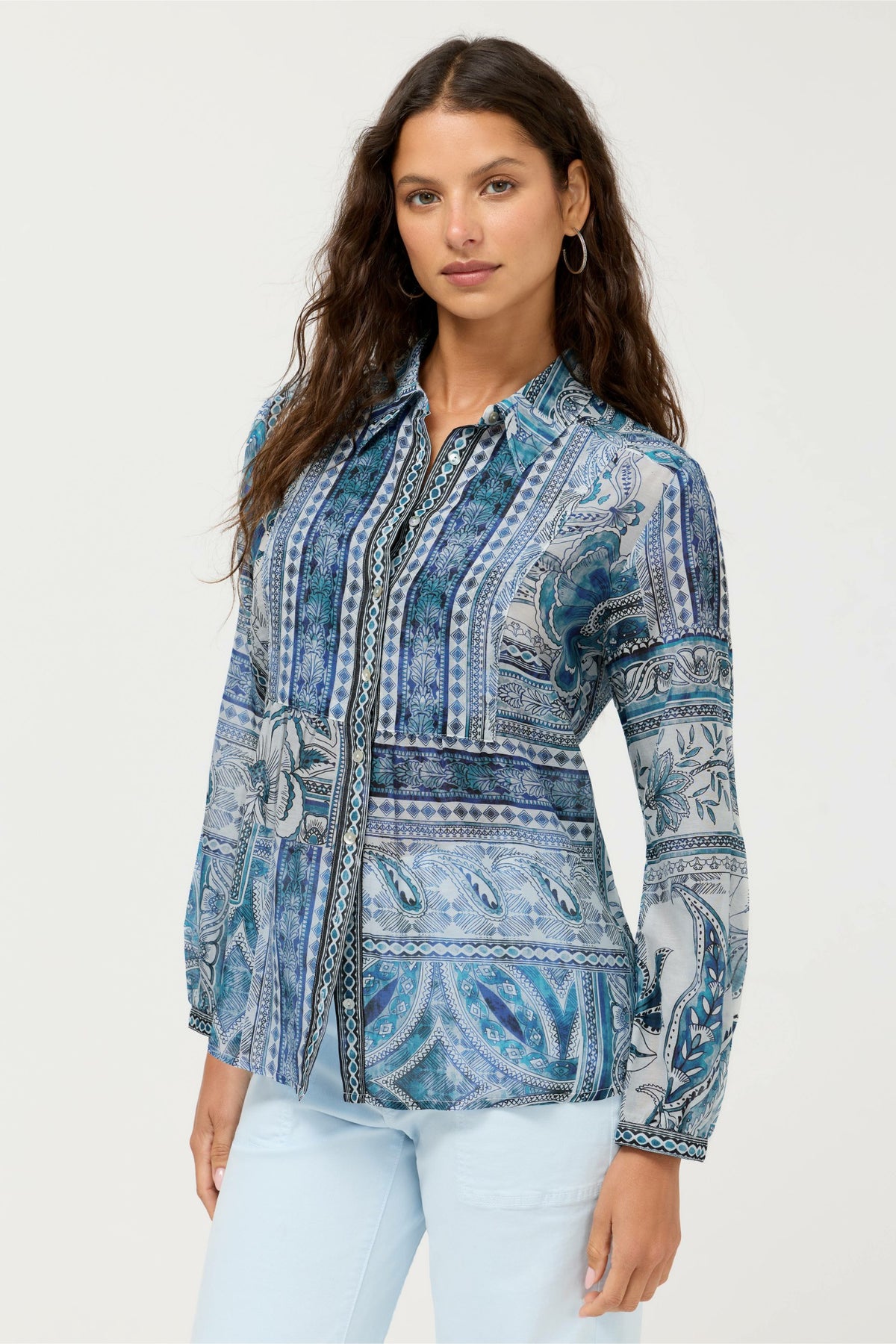 RELAXED YOKE SHIRT - Johnny Was Recommended