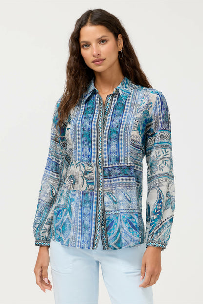 RELAXED YOKE SHIRT - Johnny Was Recommended