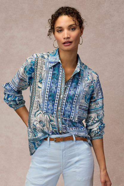 RELAXED YOKE SHIRT - Johnny Was Recommended