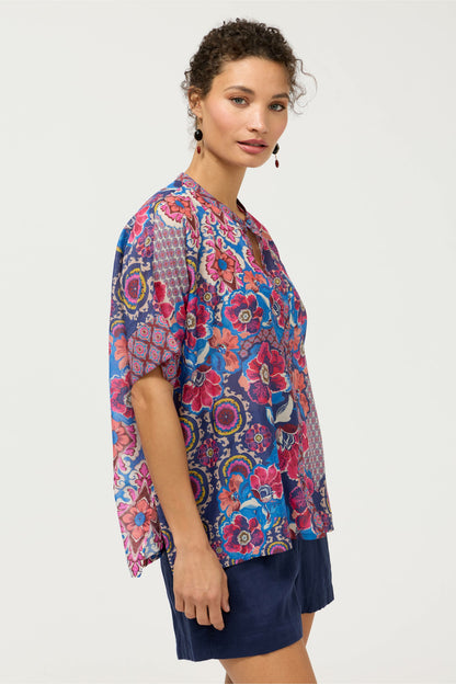 SHIRO BUTTON DOWN SHIRT - Johnny Was Signature