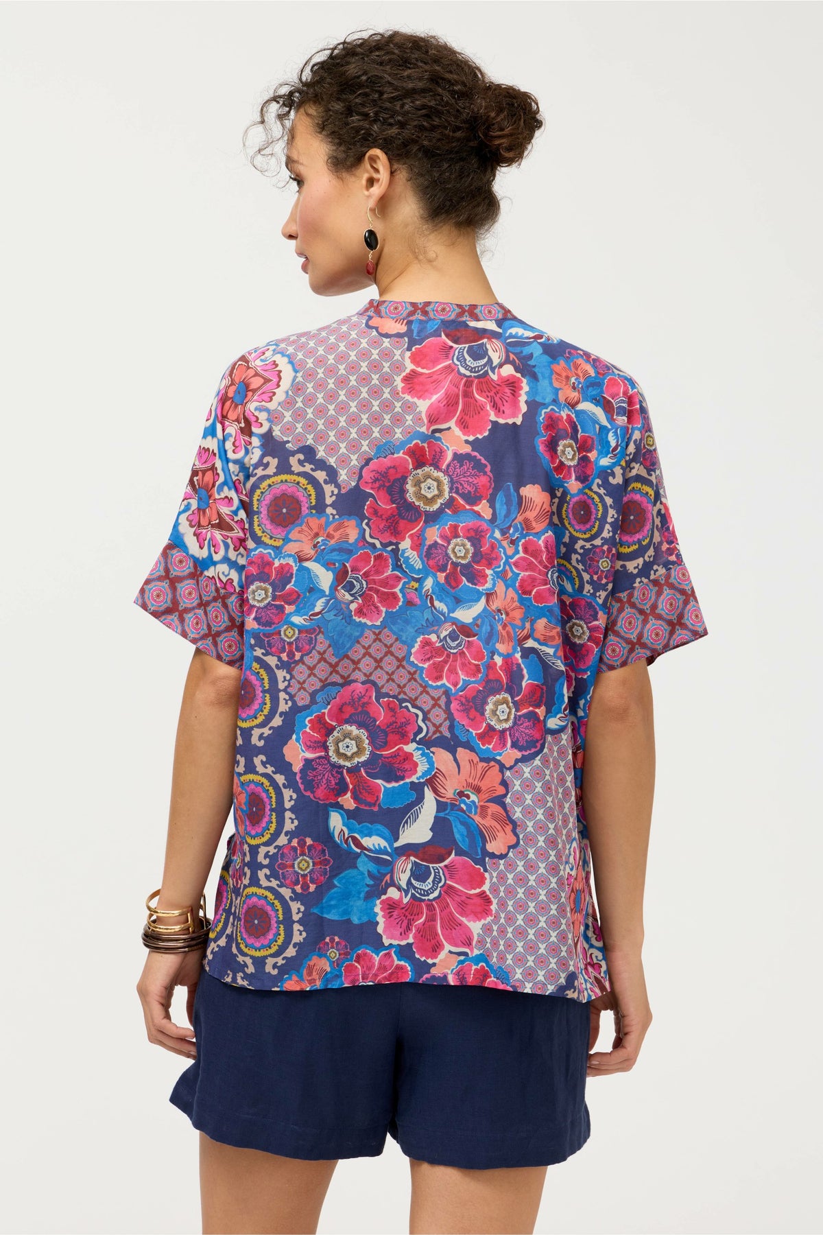 SHIRO BUTTON DOWN SHIRT - Johnny Was Signature