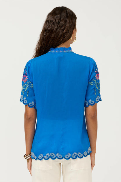 AMYLE SHORT SLEEVE SHIRT - Johnny Was New