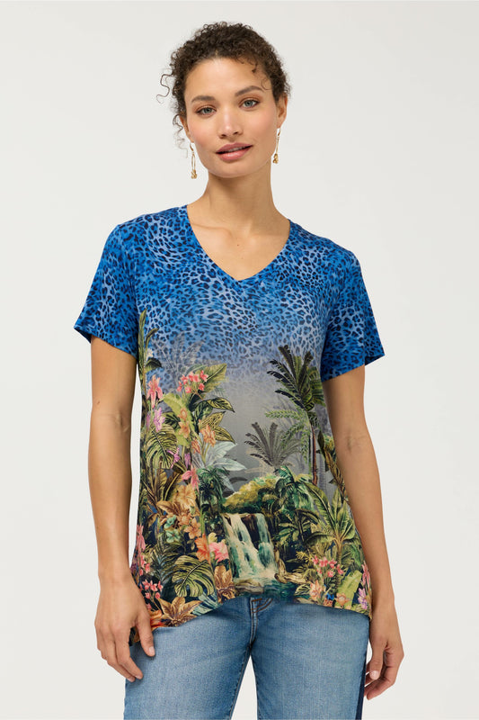 THE JANIE FAVORITE DRAPE TEE - Johnny Was Signature