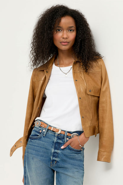 ESSENTIALS SHORT SLEEVE PLEAT BACK CREW NECK - Johnny Was Best Seller