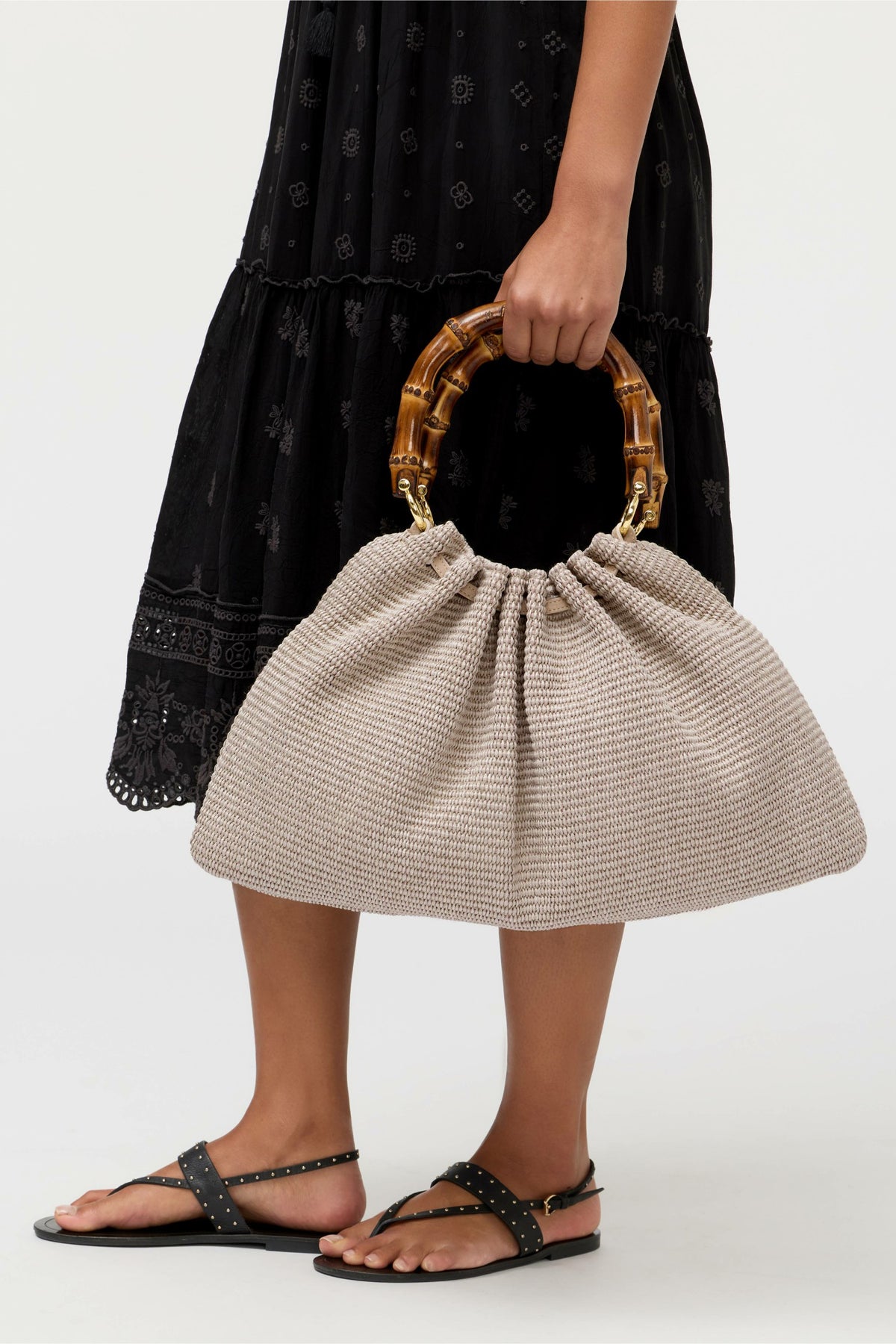 ITALIAN RAFFIA POUCH PURSE - Johnny Was Featured