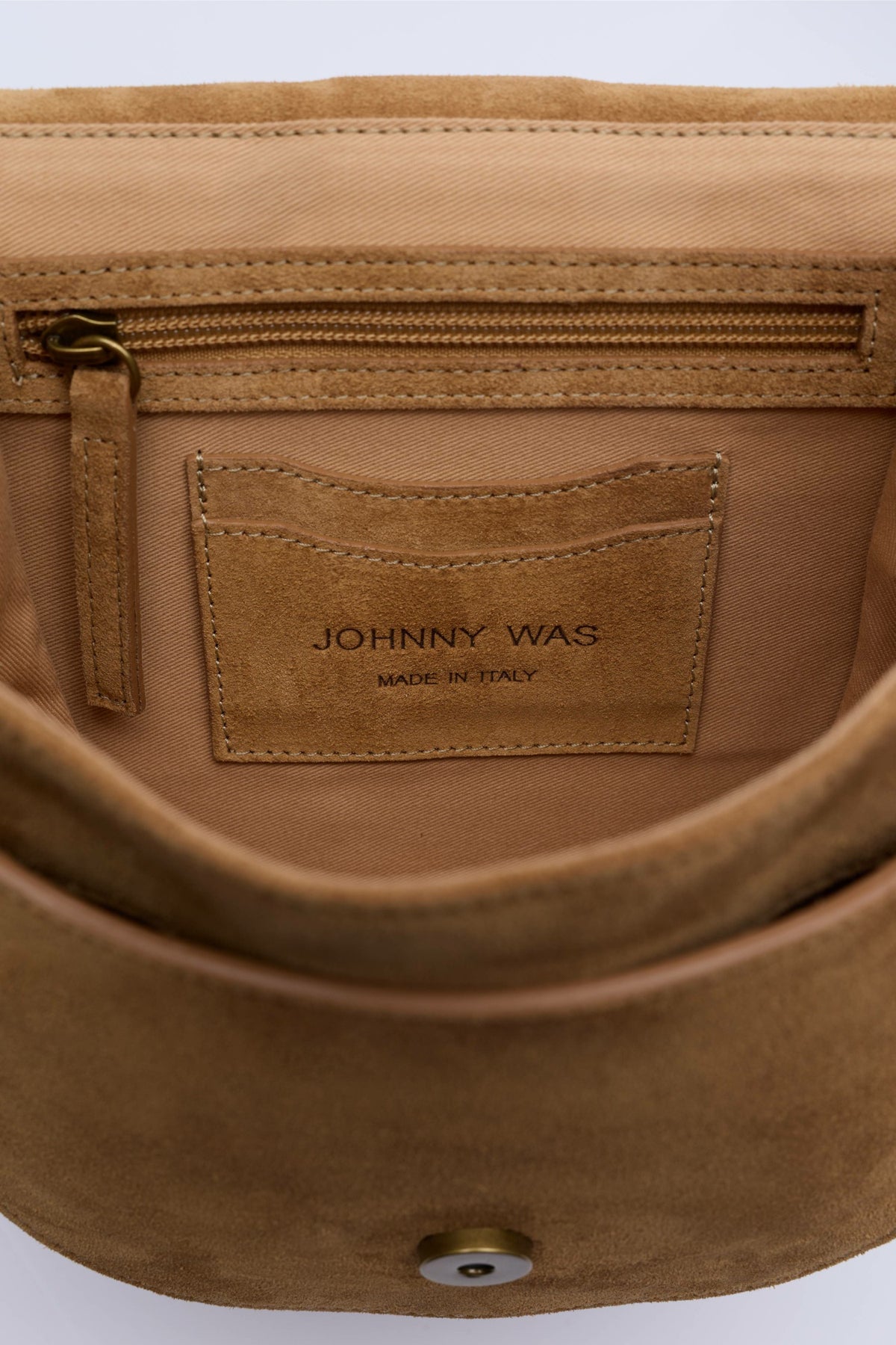 ITALIAN SUEDE BUCKLE SADDLE BAG - Johnny Was Best Seller