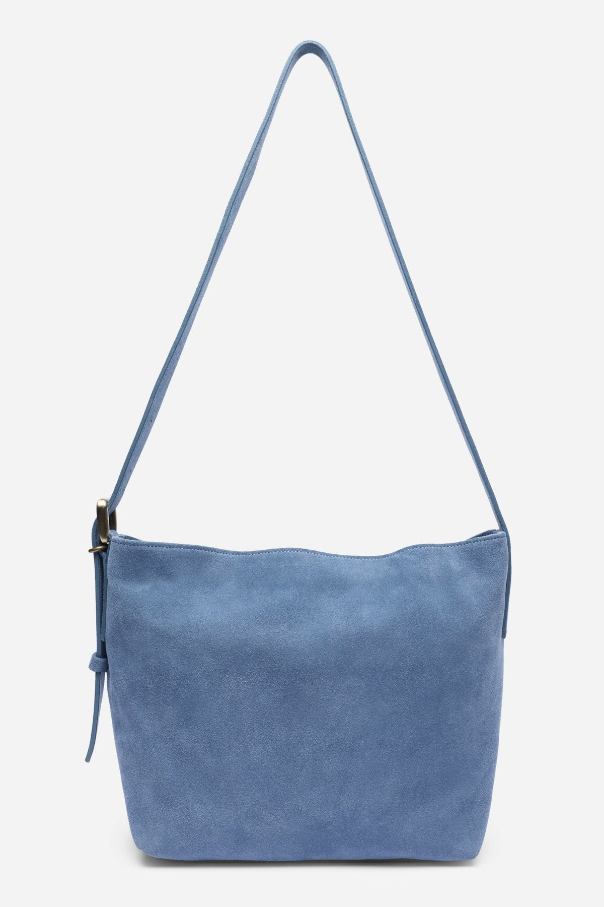 ITALIAN SUEDE CROSSBODY BUCKET BAG - Johnny Was Featured