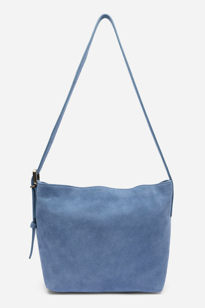ITALIAN SUEDE CROSSBODY BUCKET BAG - Johnny Was Featured