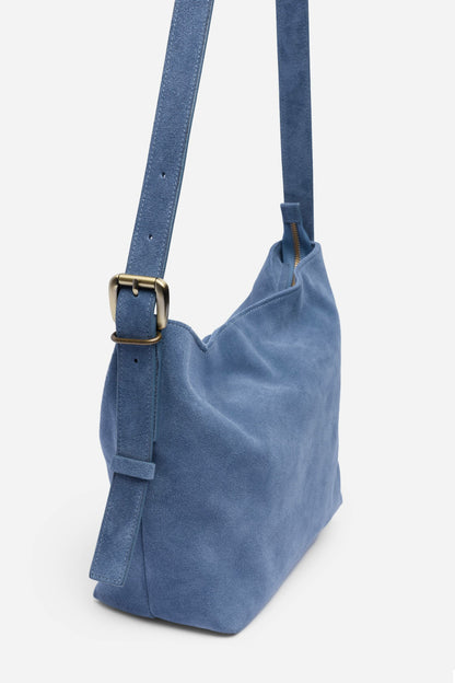 ITALIAN SUEDE CROSSBODY BUCKET BAG - Johnny Was Featured
