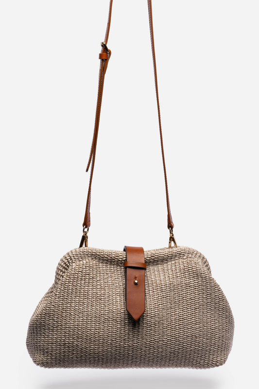 ITALIAN RAFFIA CROSSBODY CLUTCH - Johnny Was Trending