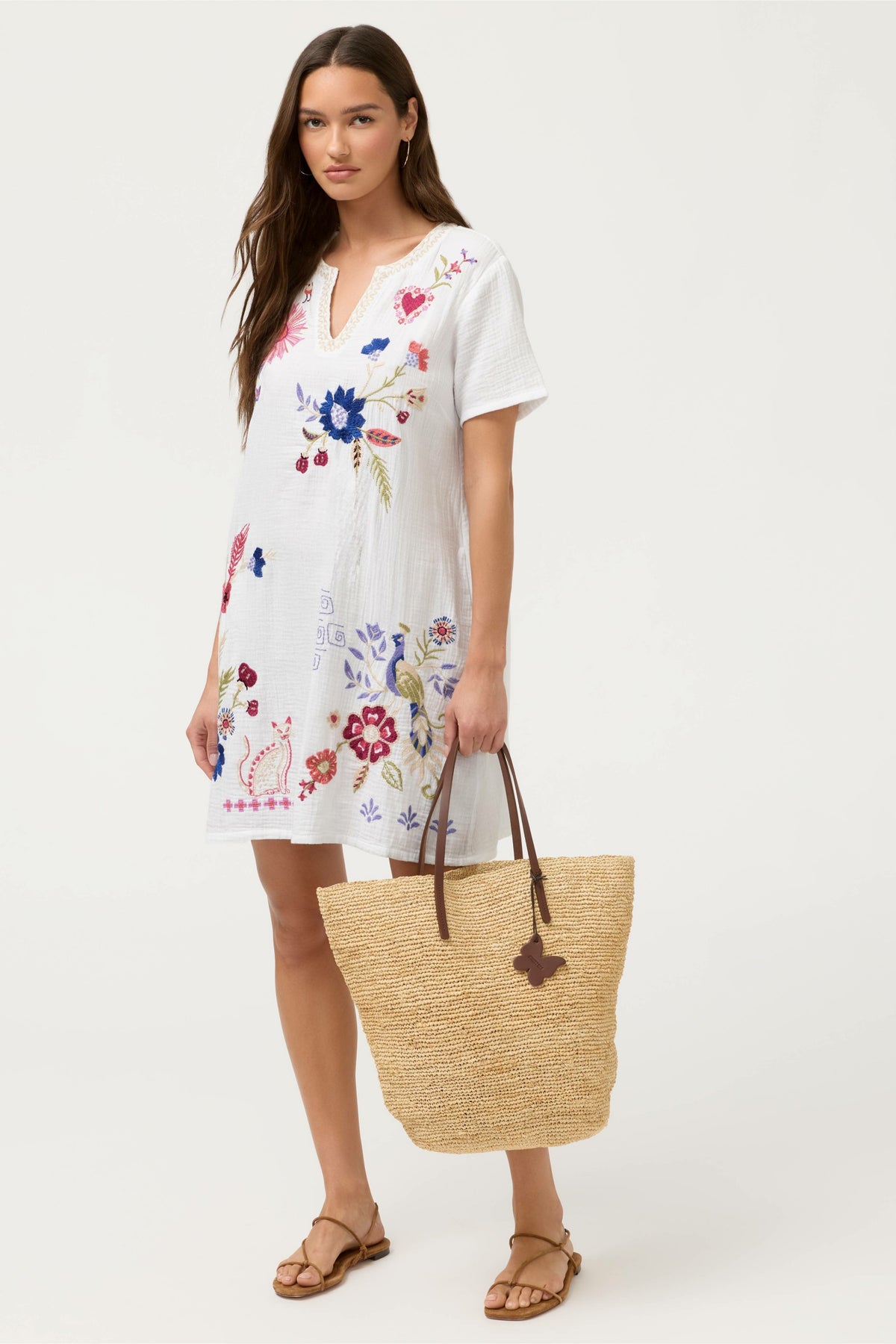 ITALIAN RAFFIA LARGE TOTE BAG - Johnny Was Recommended