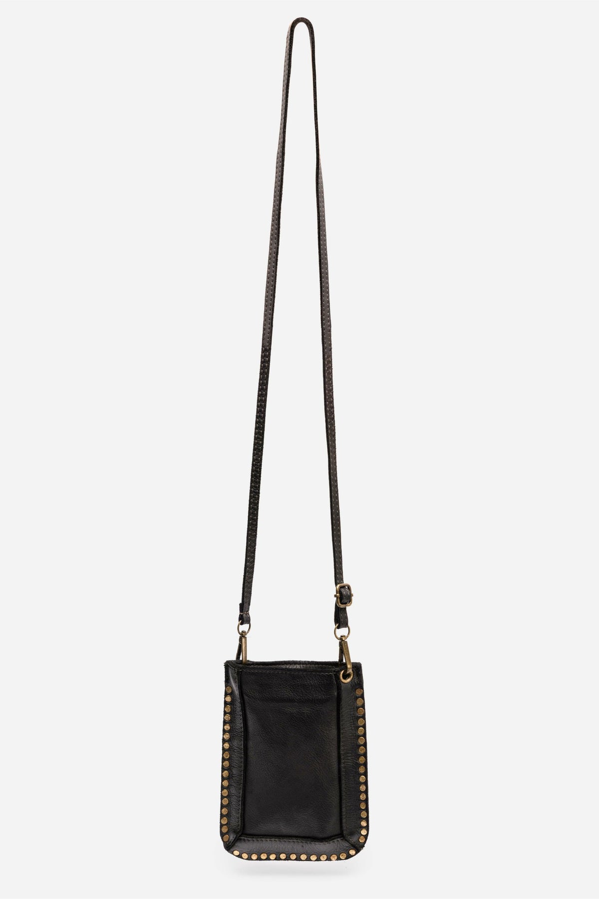ITALIAN LEATHER STUDDED CELL PHONE CROSSBODY - Johnny Was Featured