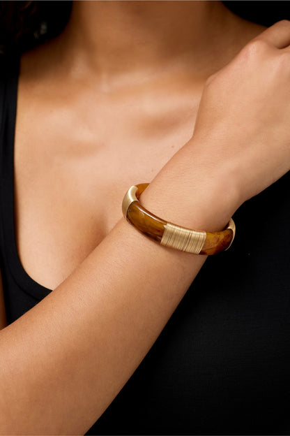 GOLD WIRE WRAP BRACELET - Johnny Was Exclusive