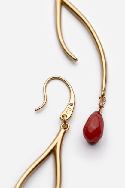 SEMIPRECIOUS TEAR DROP BRANCH EARRINGS - Johnny Was Featured