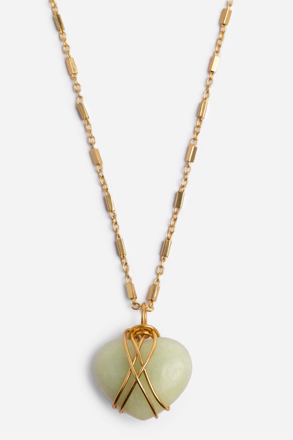WIRE WRAPPED HEART PENDANT NECKLACE - Johnny Was Signature