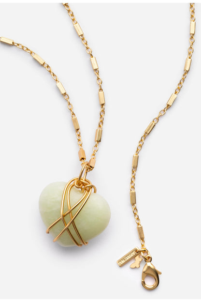 WIRE WRAPPED HEART PENDANT NECKLACE - Johnny Was Signature