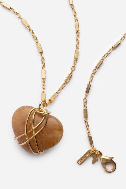 WIRE WRAPPED HEART PENDANT NECKLACE - Johnny Was Featured