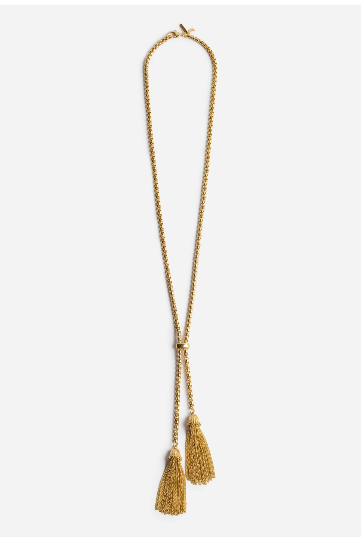 DOUBLE TASSEL CHAIN LARIAT - Johnny Was Trending