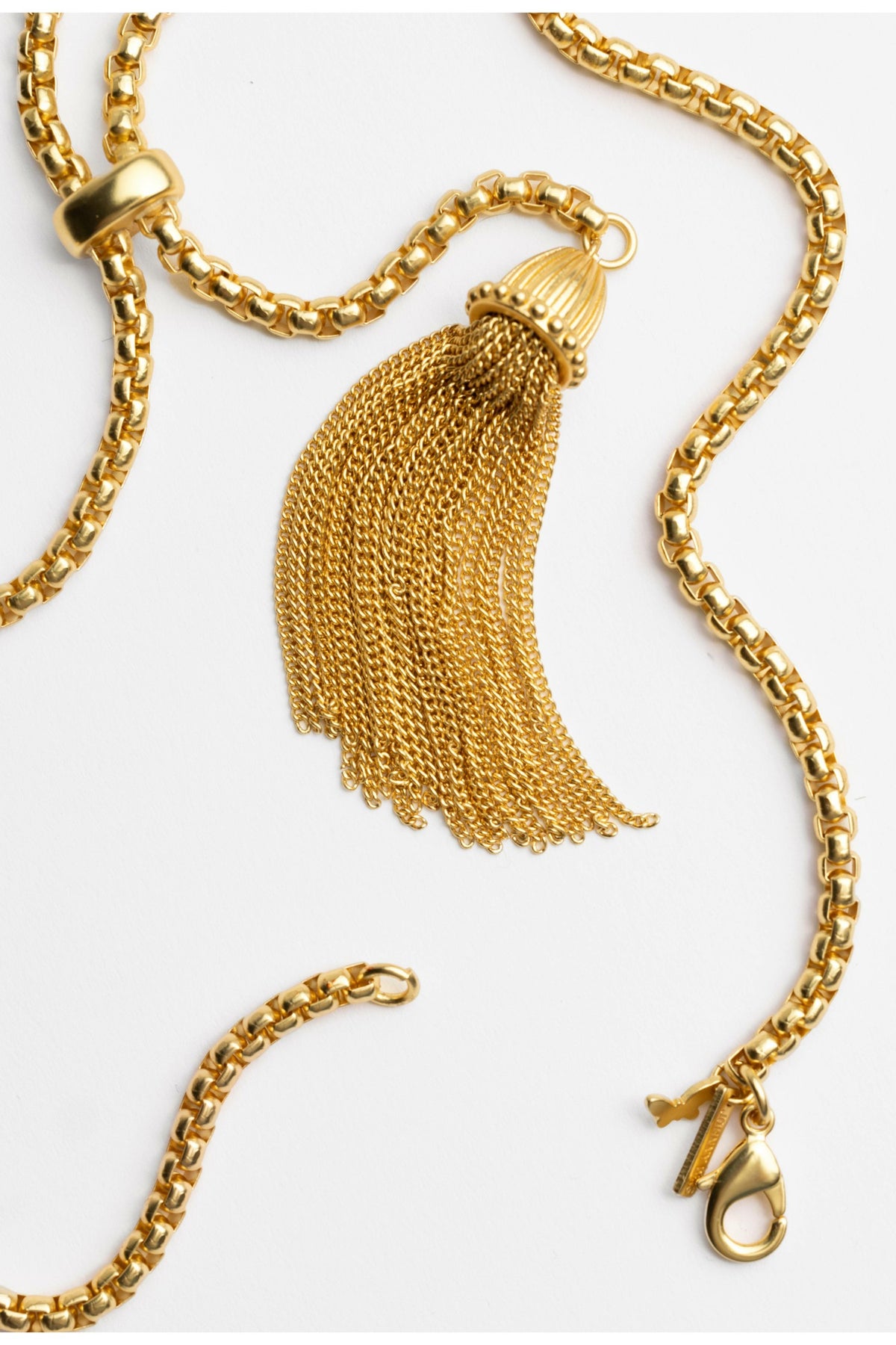 DOUBLE TASSEL CHAIN LARIAT - Johnny Was Trending