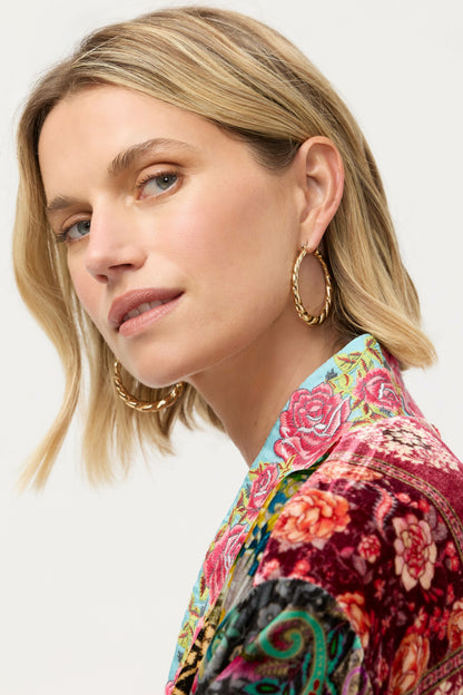 RIDGED ROPE HOOPS - Johnny Was New