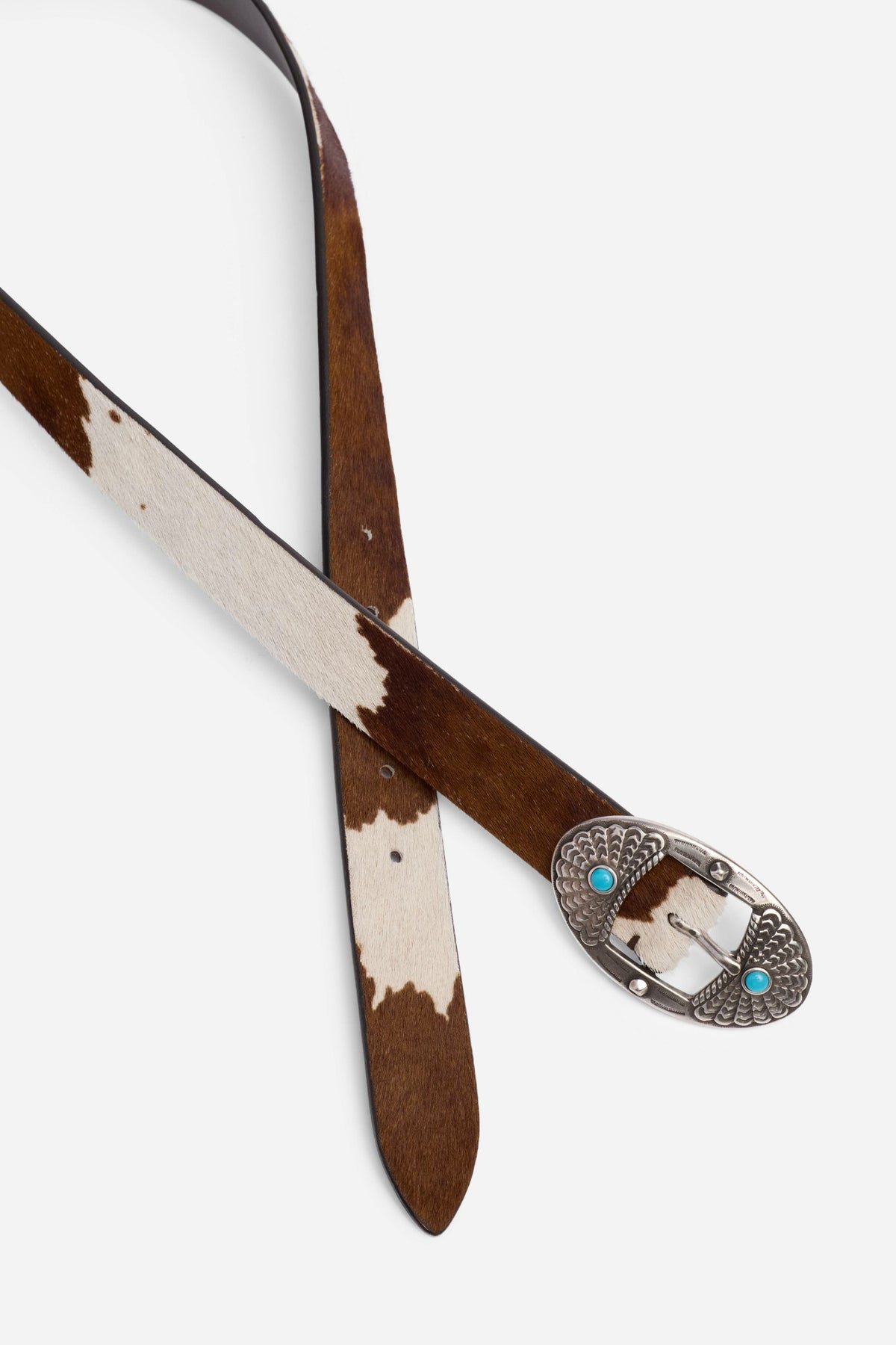 MACULATO ITALIAN CALF HAIR BELT - Johnny Was Best Seller