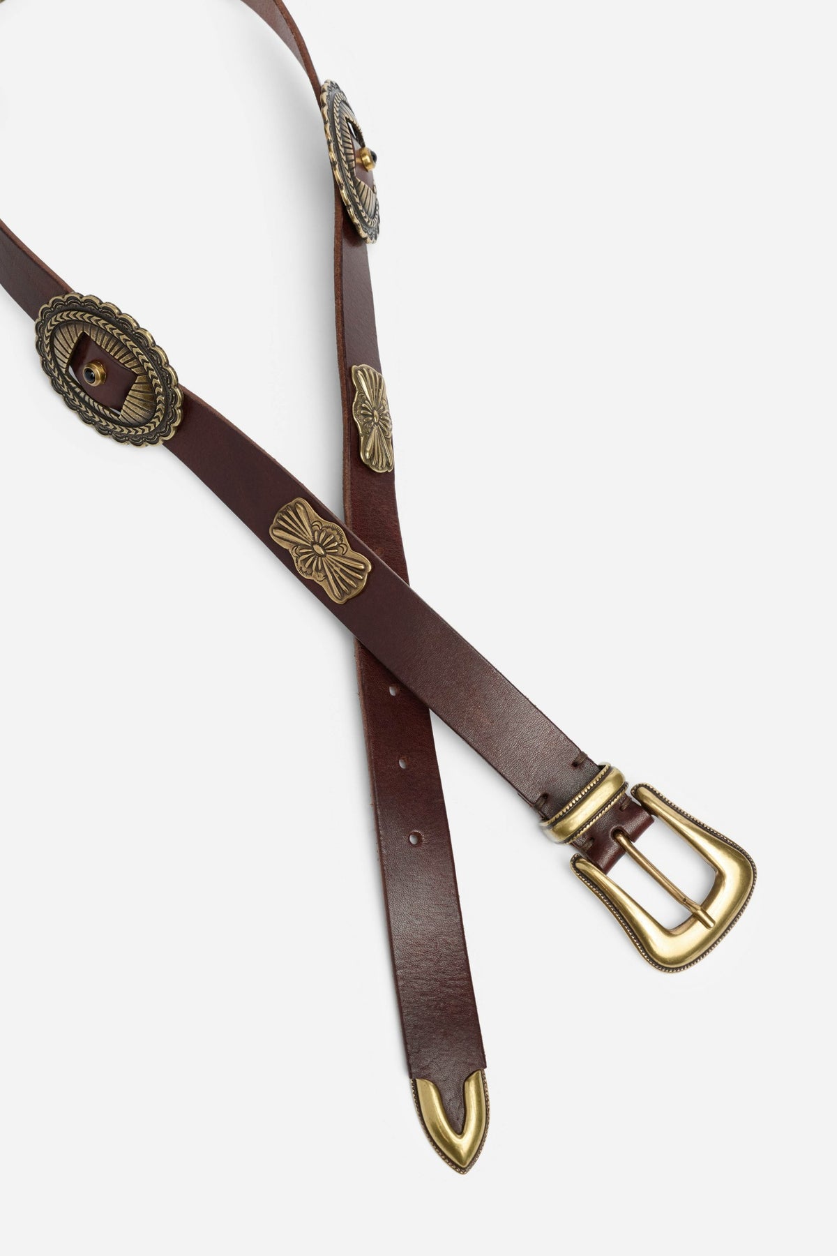 GUSCIO ITALIAN LEATHER CONCH BELT - Johnny Was Recommended