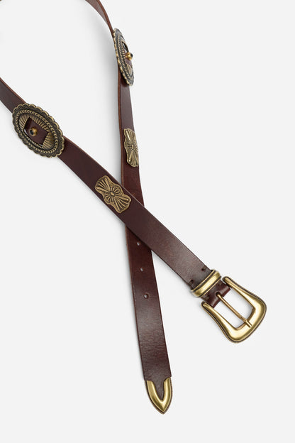 GUSCIO ITALIAN LEATHER CONCH BELT - Johnny Was Recommended