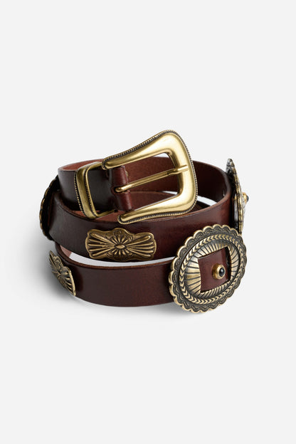 GUSCIO ITALIAN LEATHER CONCH BELT - Johnny Was Recommended