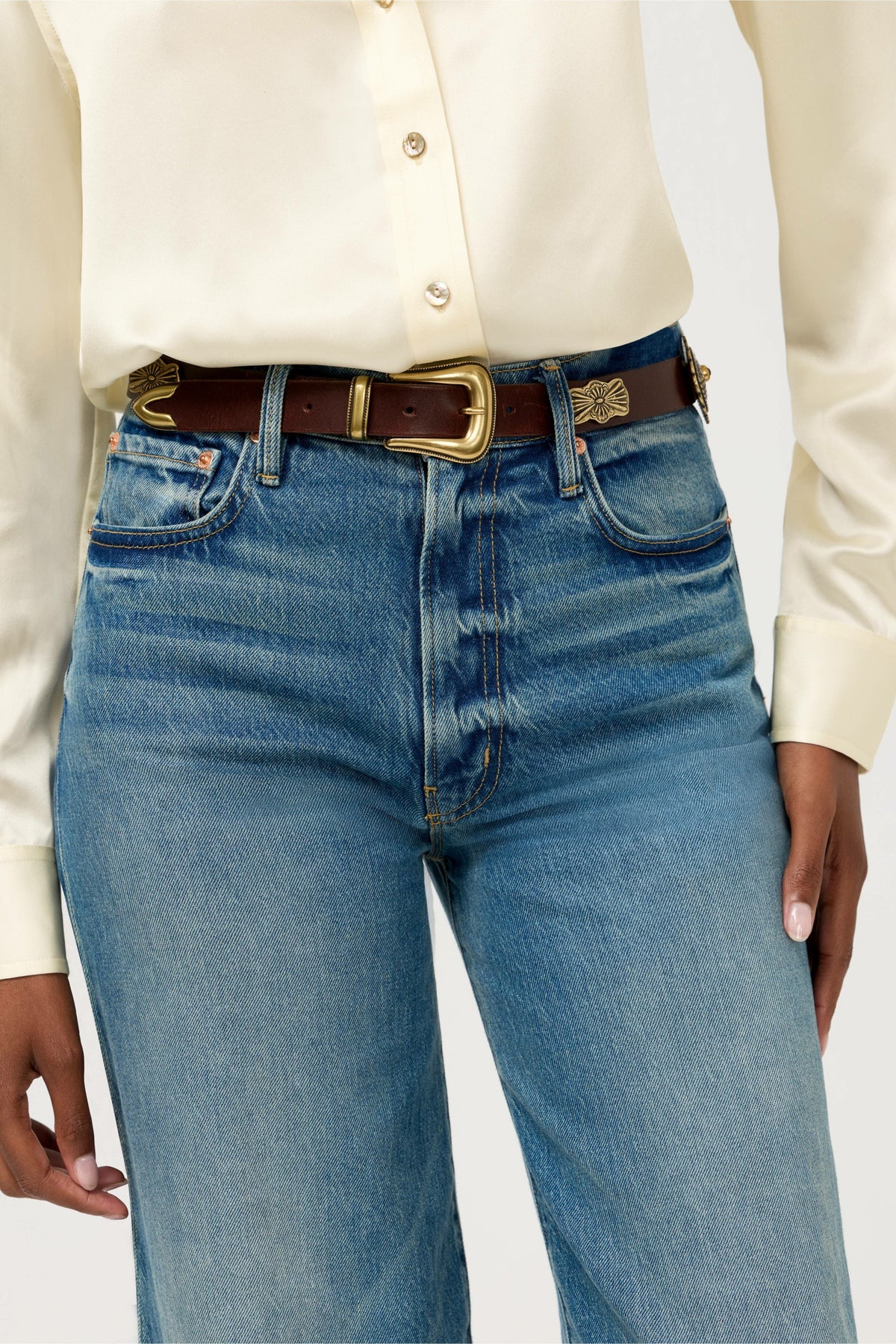 GUSCIO ITALIAN LEATHER CONCH BELT - Johnny Was Recommended