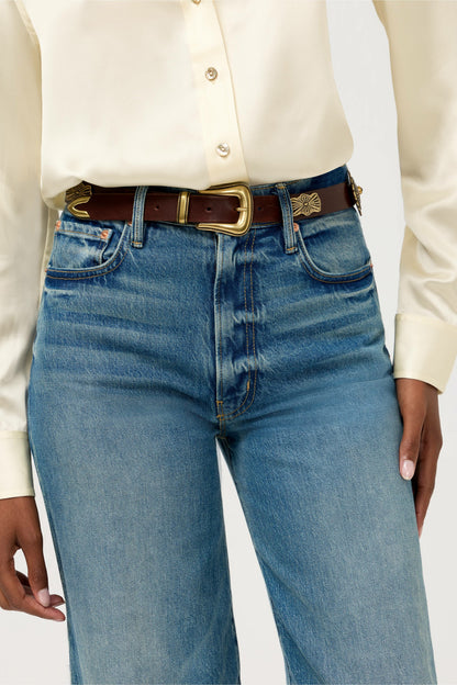 GUSCIO ITALIAN LEATHER CONCH BELT - Johnny Was Recommended