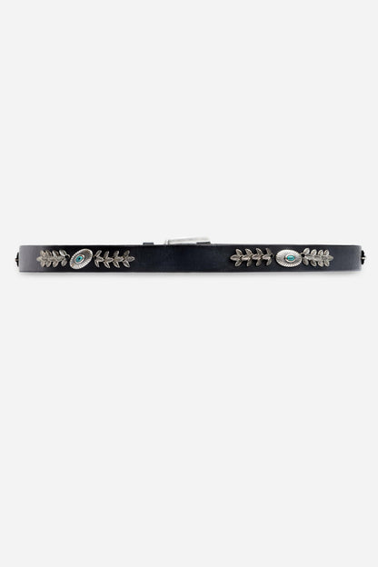 FLOREALE ITALIAN LEATHER CONCH BELT - Johnny Was Signature