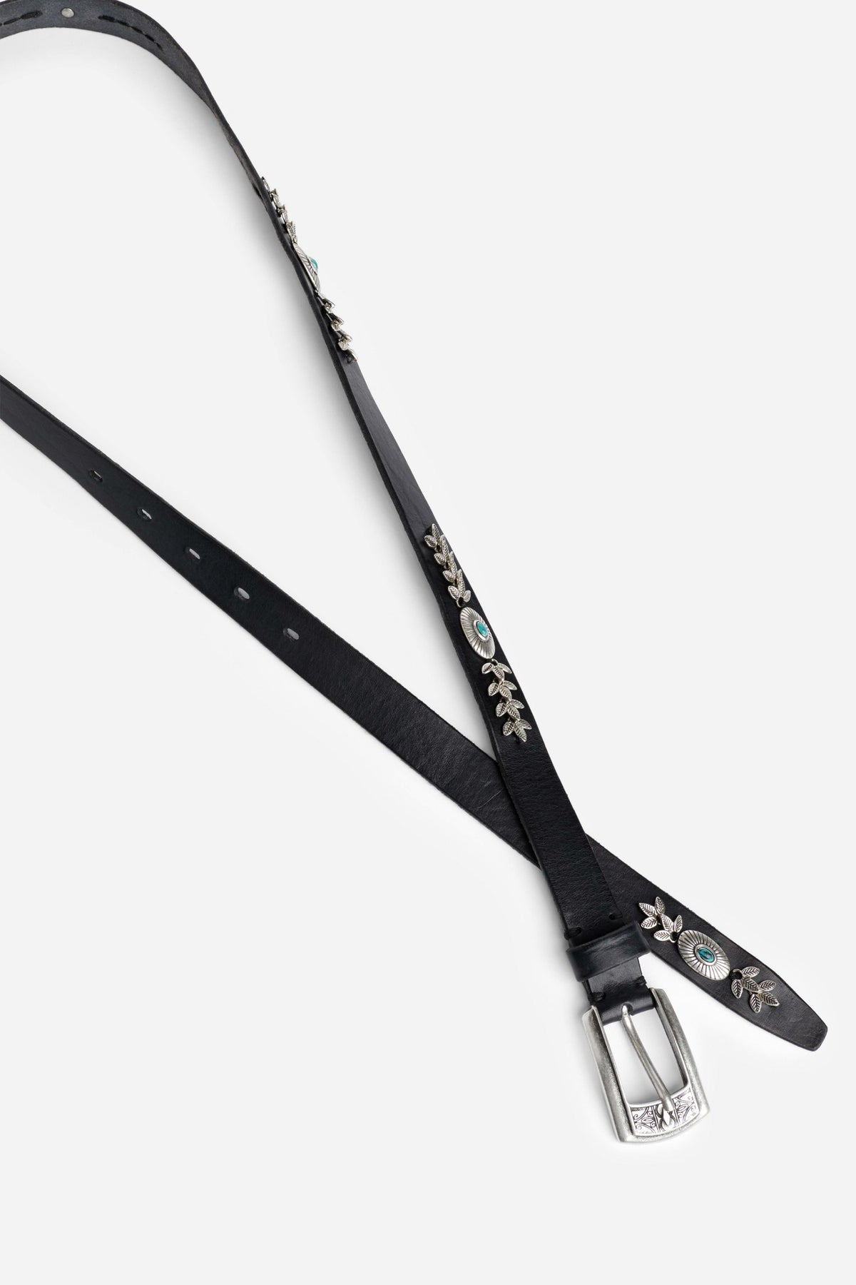FLOREALE ITALIAN LEATHER CONCH BELT - Johnny Was Signature