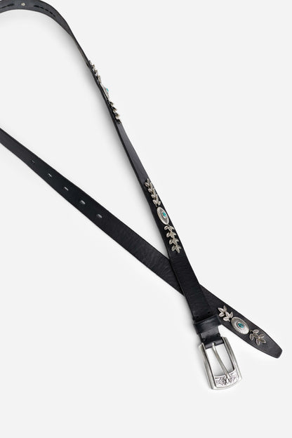 FLOREALE ITALIAN LEATHER CONCH BELT - Johnny Was Signature