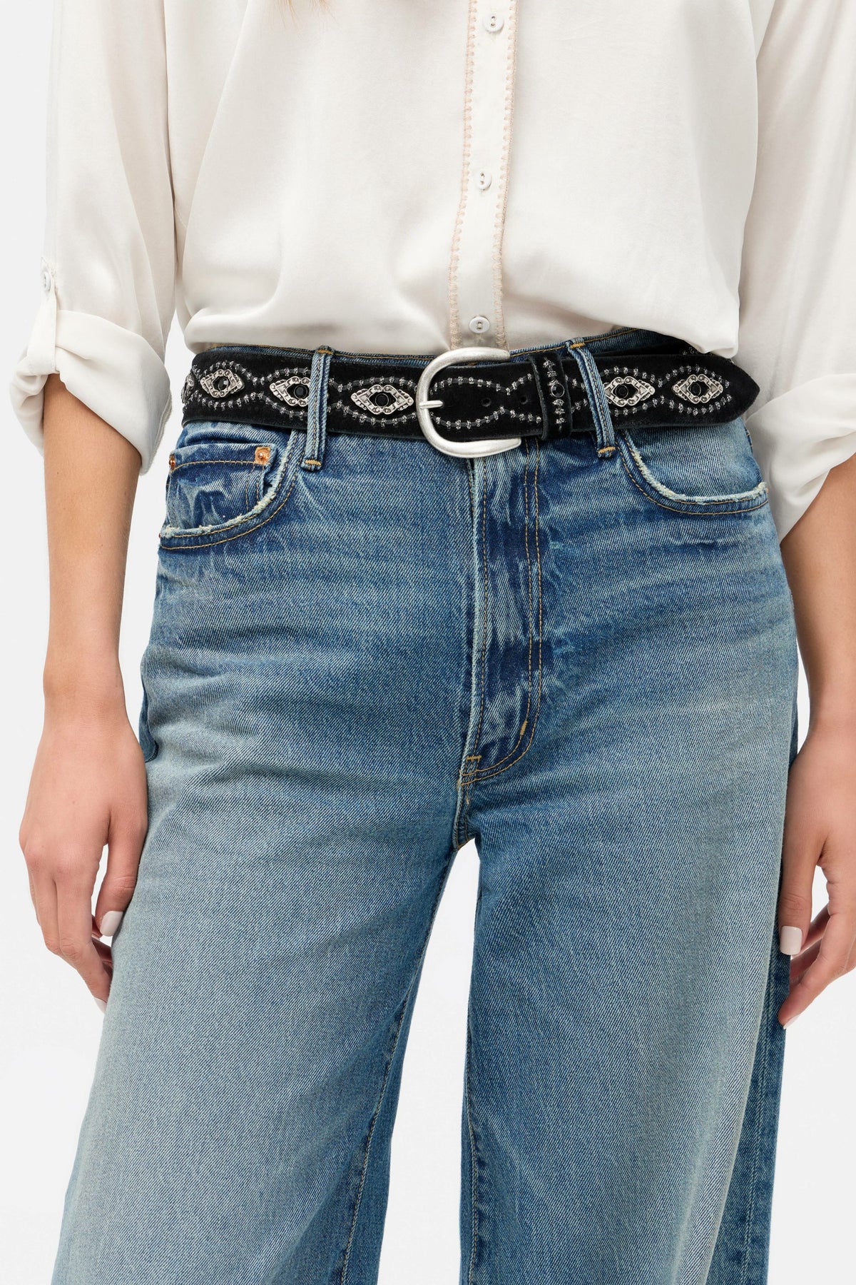 SPLENDORE ITALIAN SUEDE BELT - Johnny Was Featured