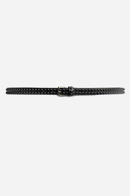 DELICATO ITALIAN LEATHER STUDDED BELT - Johnny Was Popular
