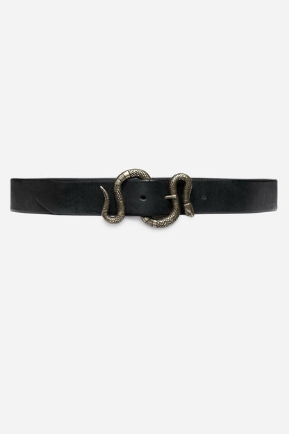 SERPENTINE ITALIAN LEATHER BELT - Johnny Was Recommended