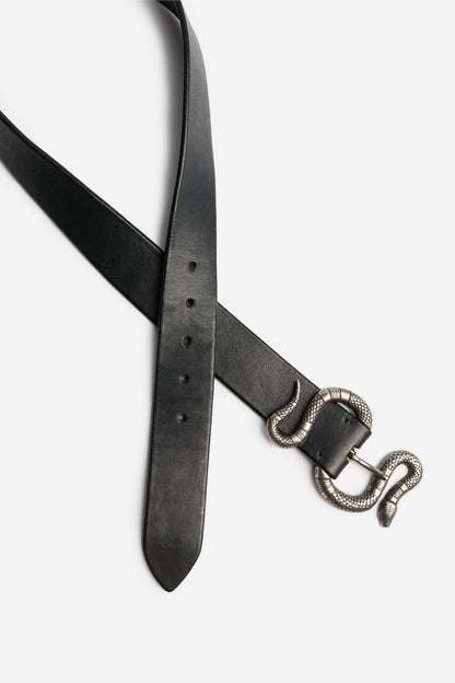SERPENTINE ITALIAN LEATHER BELT - Johnny Was Recommended