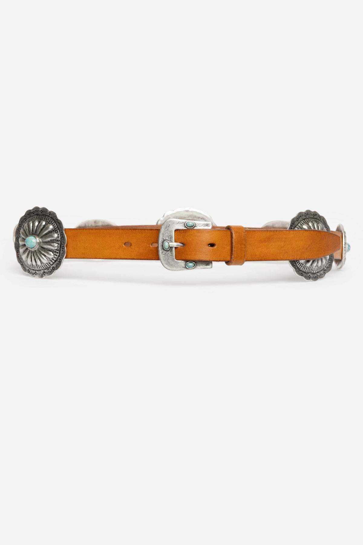 PETALO ITALIAN LEATHER CONCH BELT - Johnny Was Exclusive
