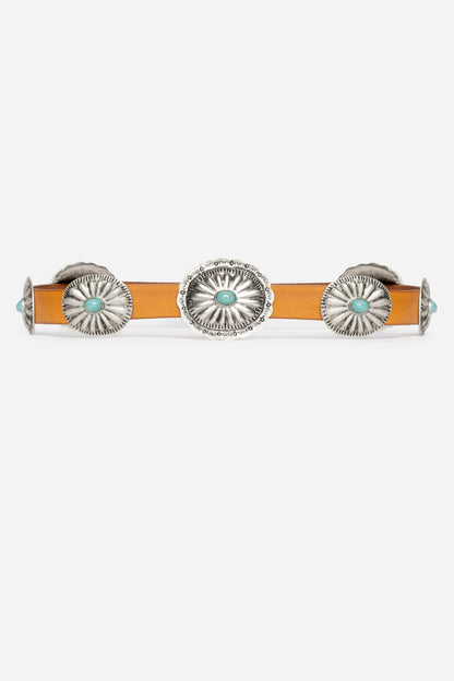 PETALO ITALIAN LEATHER CONCH BELT - Johnny Was Exclusive