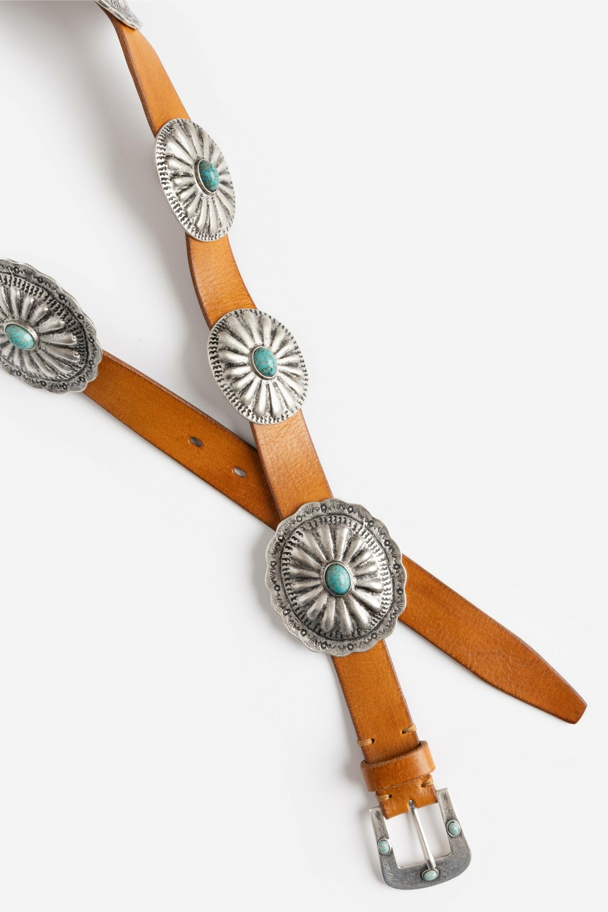 PETALO ITALIAN LEATHER CONCH BELT - Johnny Was Exclusive