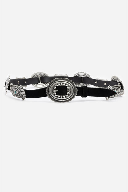Sole Italian Leather Conch Belt - Johnny Was Signature