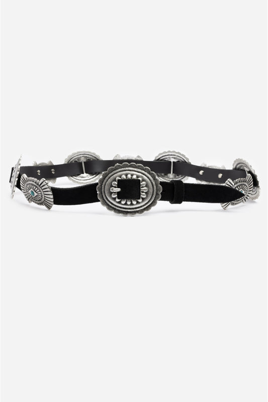 Sole Italian Leather Conch Belt - Johnny Was Signature