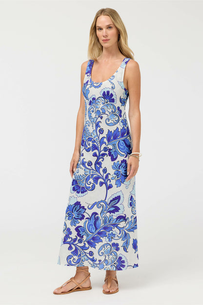 LINEN BIAS TANK DRESS - Johnny Was Trending