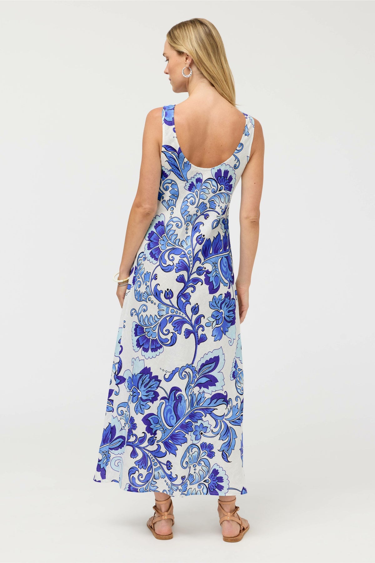 LINEN BIAS TANK DRESS - Johnny Was Trending
