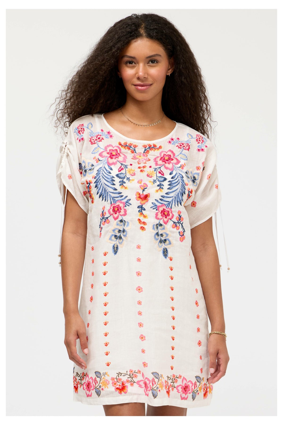 RUCHED SLEEVE DRESS - Johnny Was Recommended