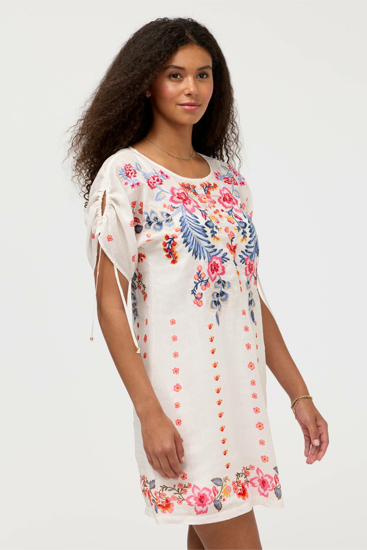 RUCHED SLEEVE DRESS - Johnny Was Recommended