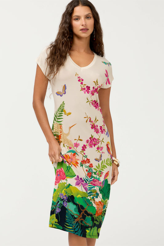 THE JANIE FAVORITE RELAXED KNIT DRESS - Johnny Was Exclusive