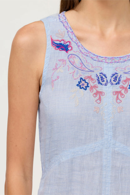 CHEVRON TANK DRESS - Johnny Was Trending