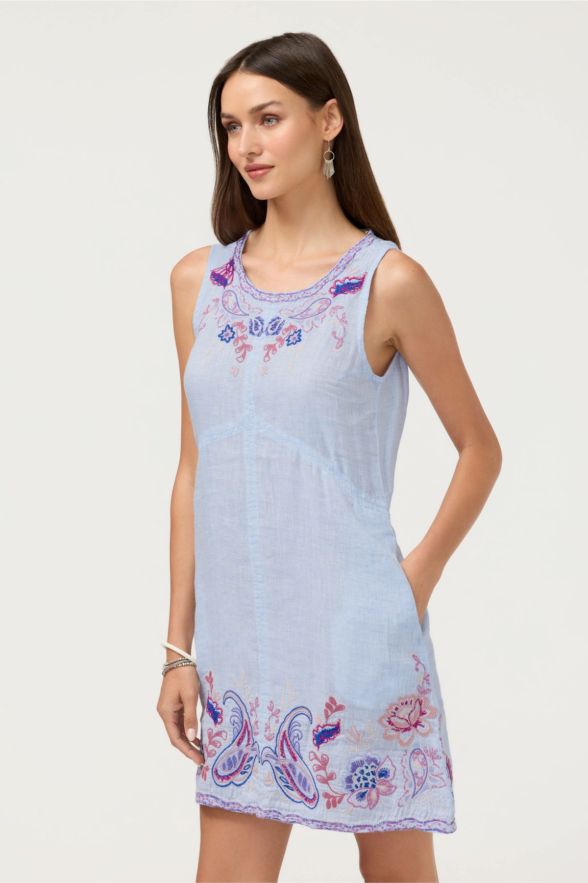 CHEVRON TANK DRESS - Johnny Was Trending
